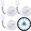 3 Luces LED Nocturnas Sensor Movimiento Giratorio Blanco Frío