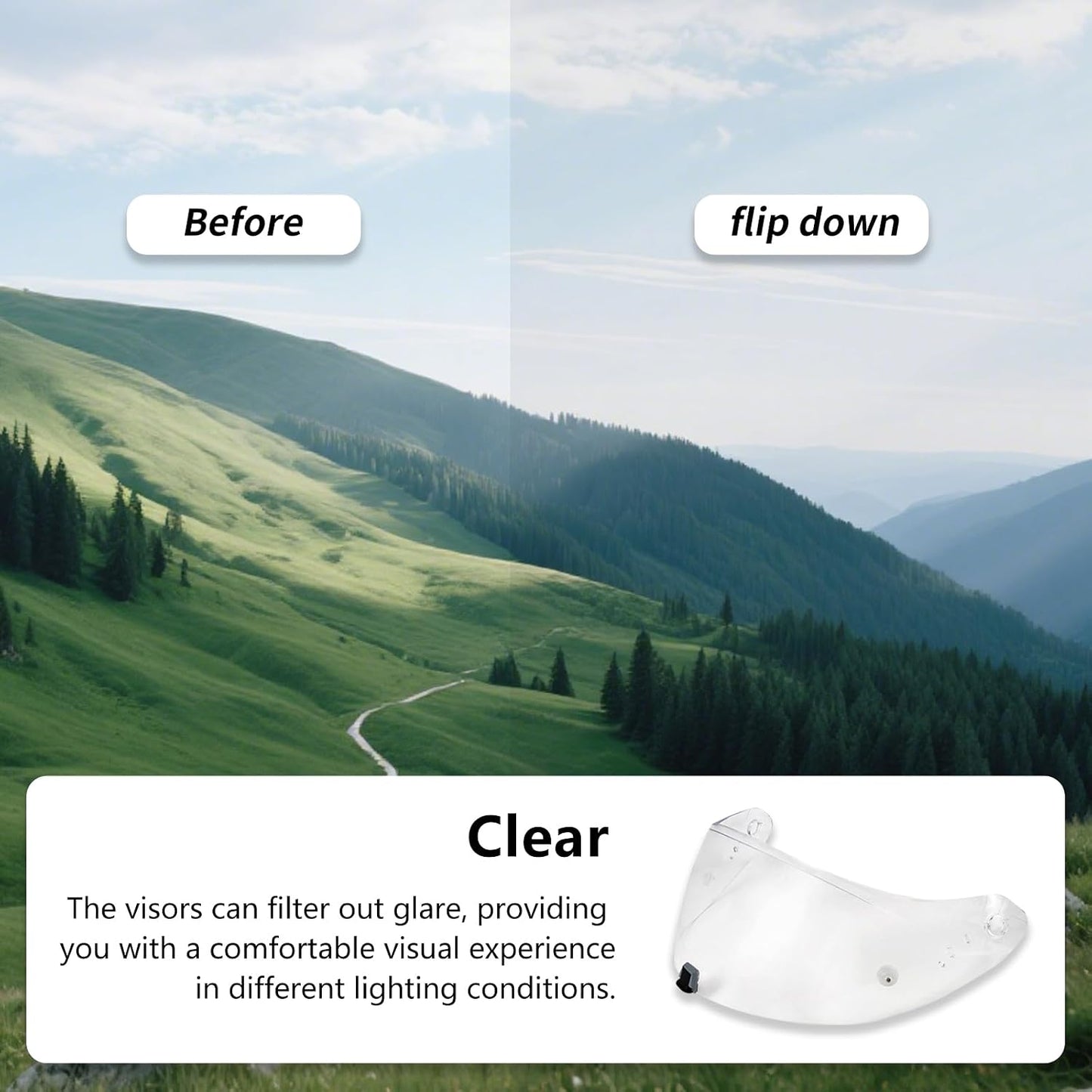 Visor protector casco comp T520 ST1400 transparente