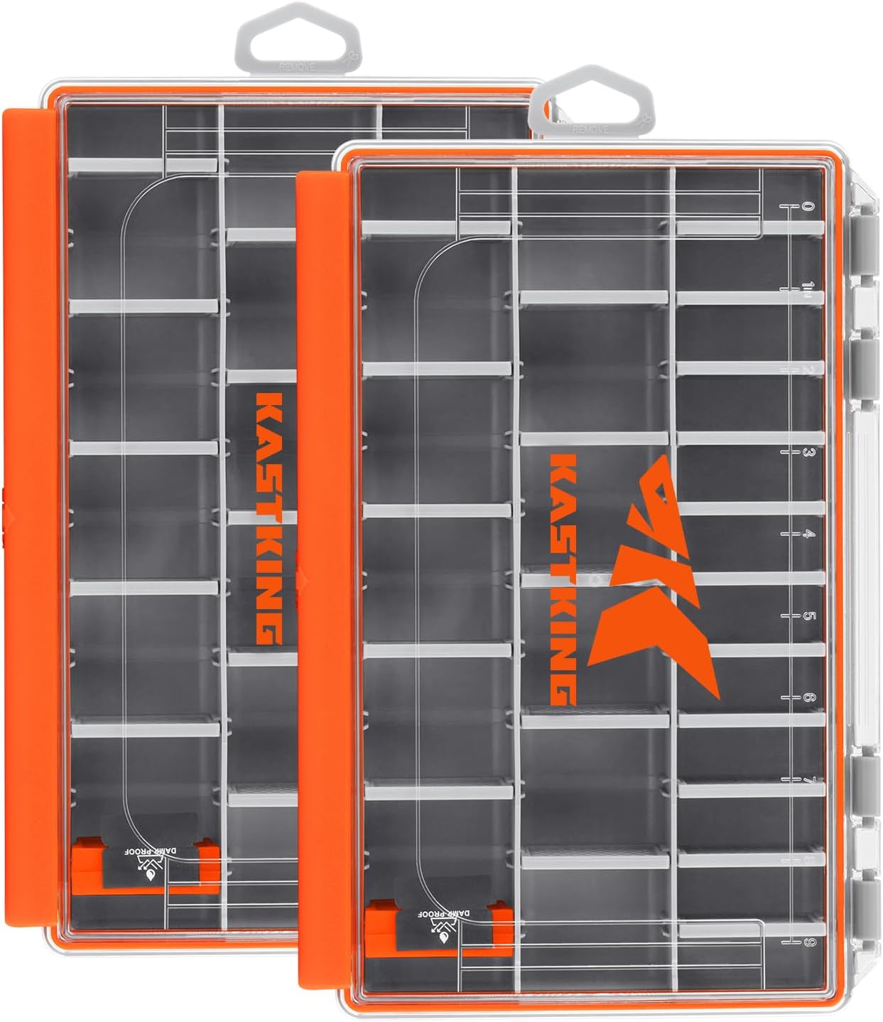 Caja aparejos pesca impermeable con divisores remov.