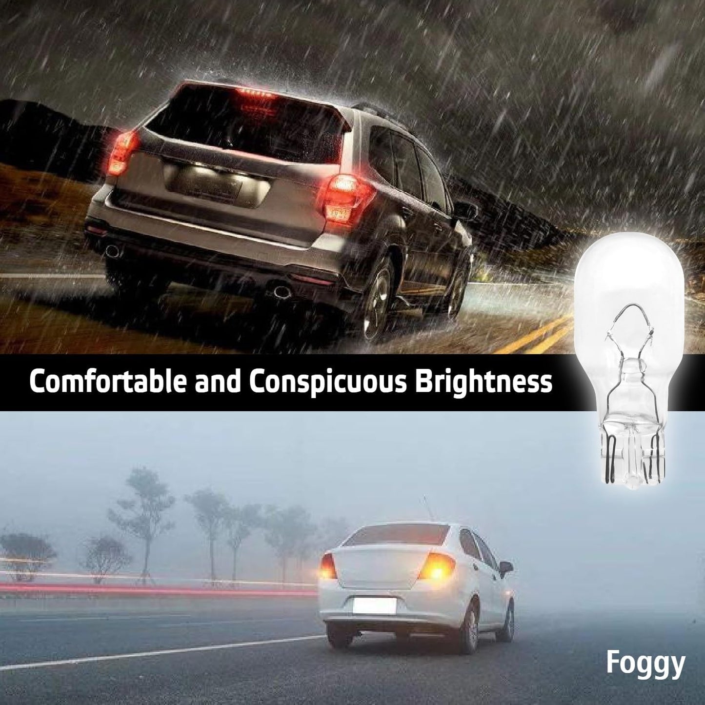 Foco T13 12V 10W cónico para coche luz freno trasero