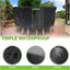 Cubierta redonda mesa patio 62x28pulg 600D impermeable negro