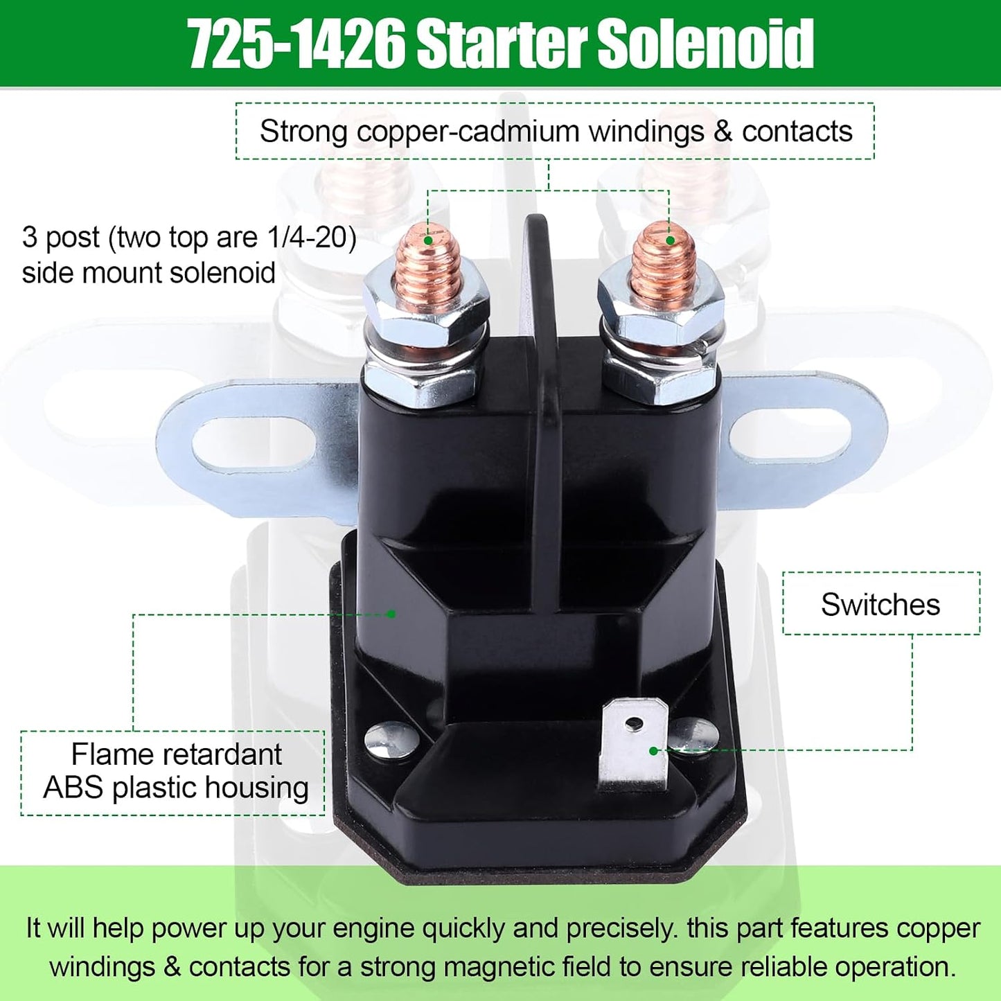 Solenoide arranque comp MTD Cub Cadet 725-1426