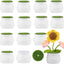 Macetas plástico espuma césped simulado set 12 decoración