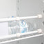 Barra refrigerador doble 28pulg blanco