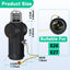 Adaptador enchufe E26/E27 3 clavijas con interruptor negro pack 2