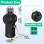 Adaptador enchufe E26/E27 3 clavijas con interruptor negro pack 2