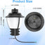 Luz LED poste exterior IP65 60W 5000K con fotocélula
