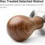 Tamper café 2.008pulg color espresso acero inox