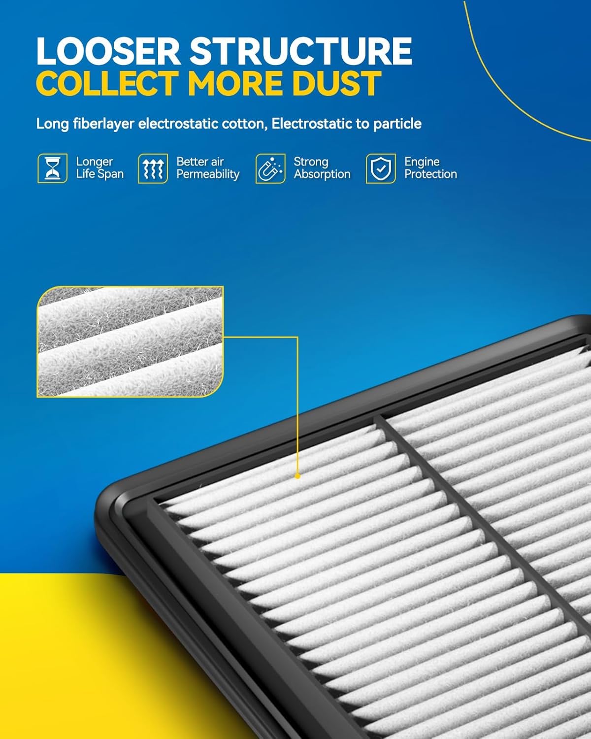 Filtro aire motor comp CA11002 Nissan Armada 17-24