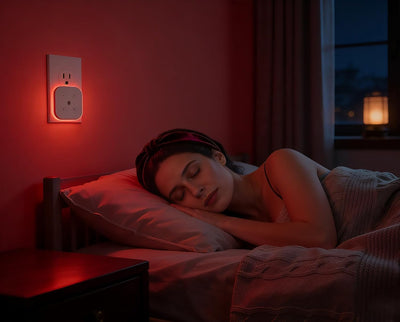 2 Luces Nocturnas 630nm Regulables 3 Colores Dormitorio
