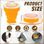 12 Tazas Silicona 7.04oz Plegables para Viajar con Tapas