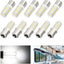 10 Pzas Bombillas RV 12V BA15SLED Blanco
