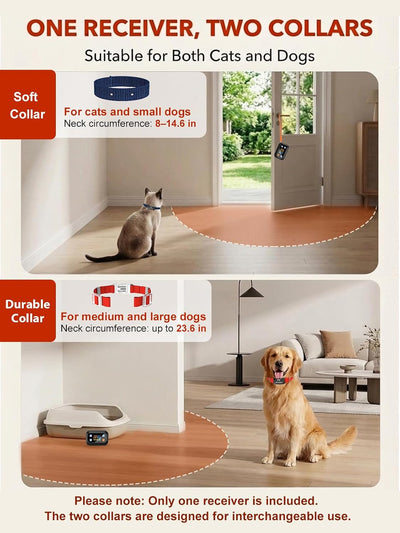 Barrera inalámbrica para mascotas impermeable rango 16.4pies