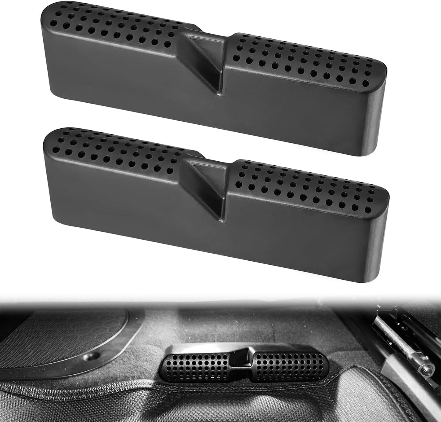 Cubierta protectora ABS coche 2019-23 negro 2 Pzas