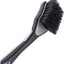 Cepillo neumáticos auto perfil bajo gris cerdas negras 9.3x2.5pulg