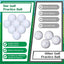 Pelotas golf práctica 1.59oz goma sólida rebote alto