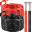 Cable cobre estañado 10 AWG 100 ft rojo y negro