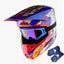 Casco motocross para niños ATV BMX Dirt Bike azul