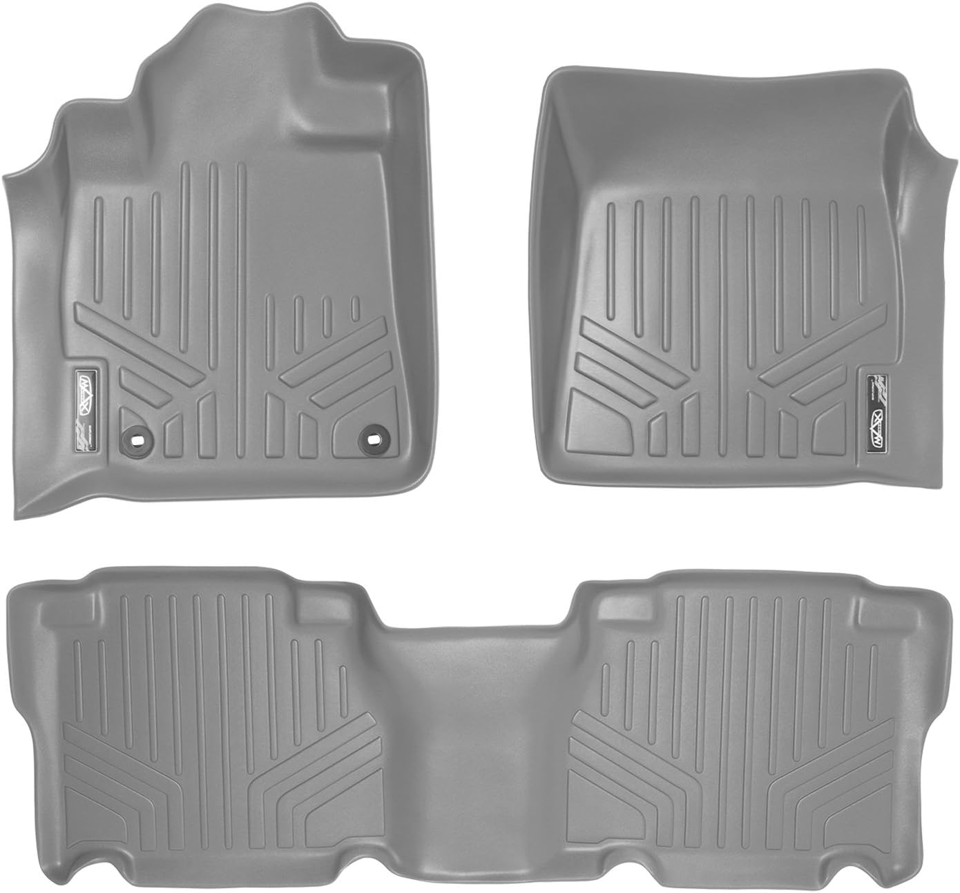 Alfombrillas piso 2 filas gris Toyota Tundra CrewMax 12-13