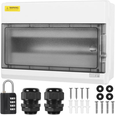 Caja disyuntor exterior con cubierta transparente