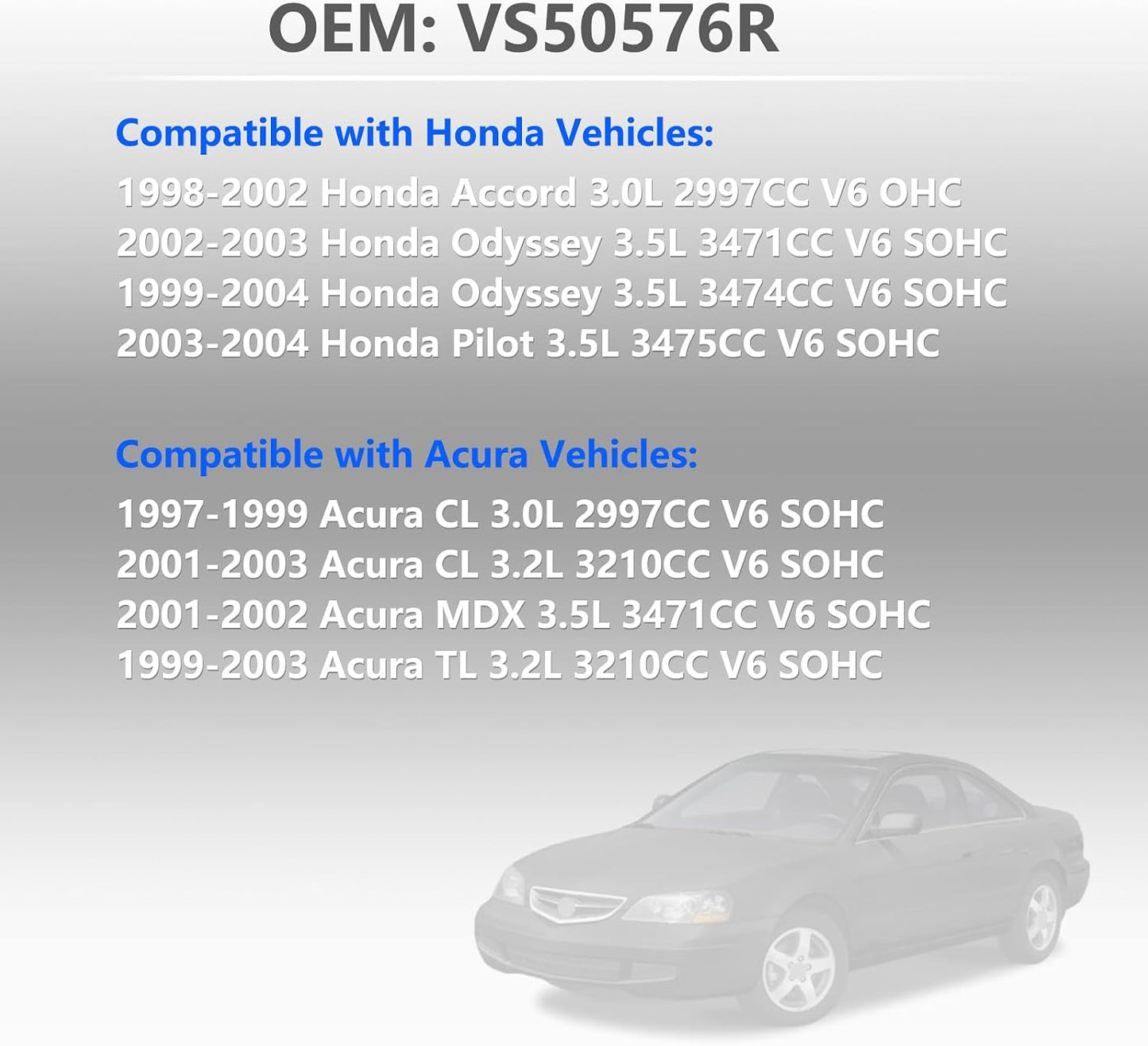 Junta válvula Acura CL TL MDX Honda Accord 98-04 3.0L 3.2L