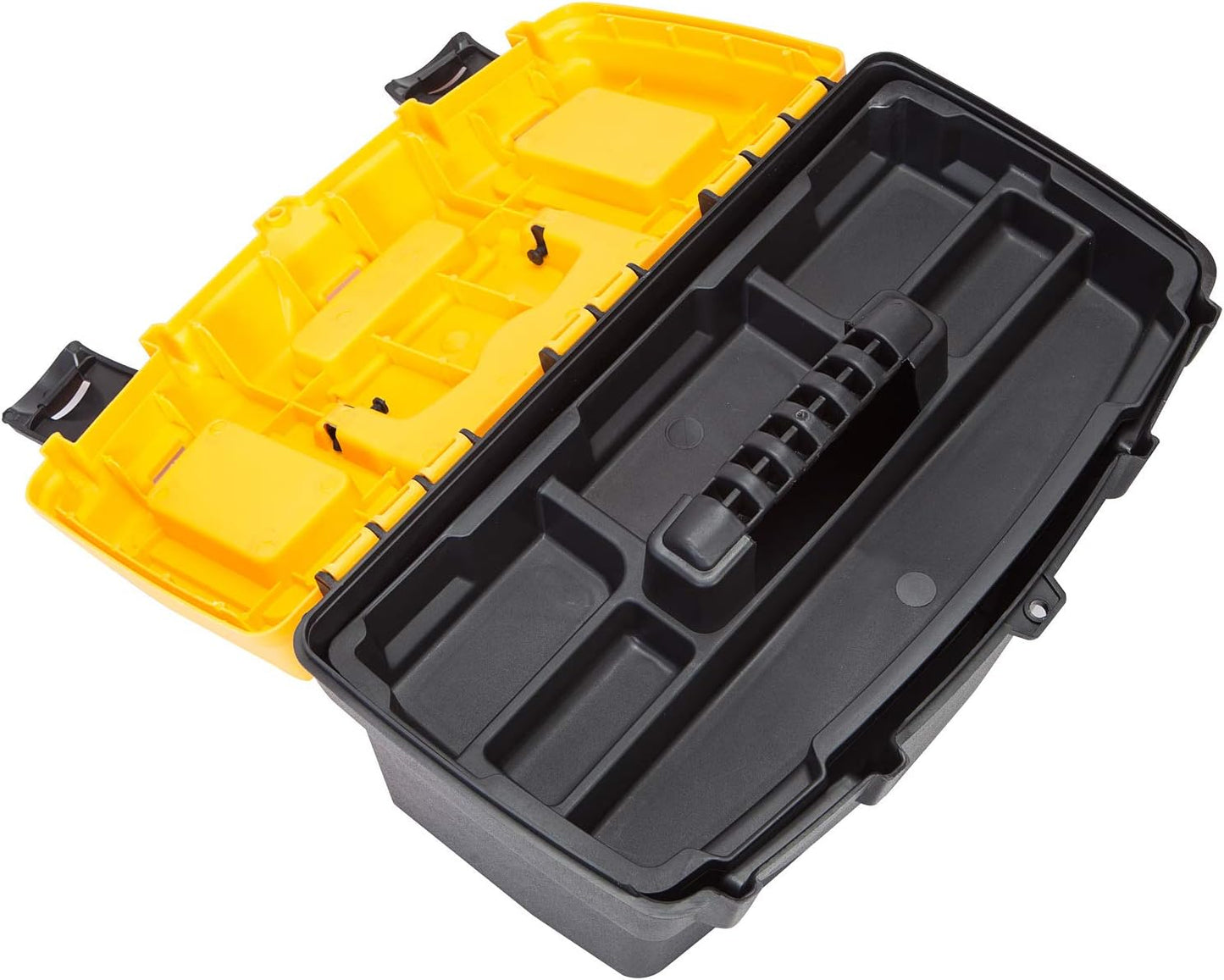 Caja herramientas plástico 15.5" bandeja extraible negro