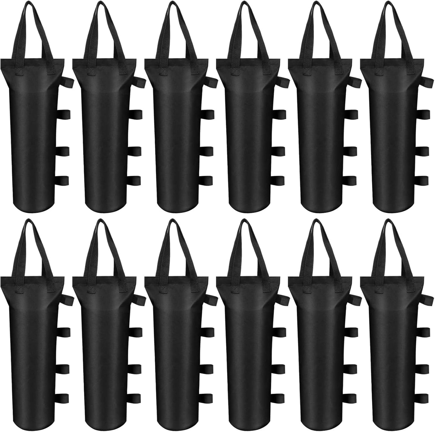 12 Pzas Bolsas Arena Negras Resistentes Toldo