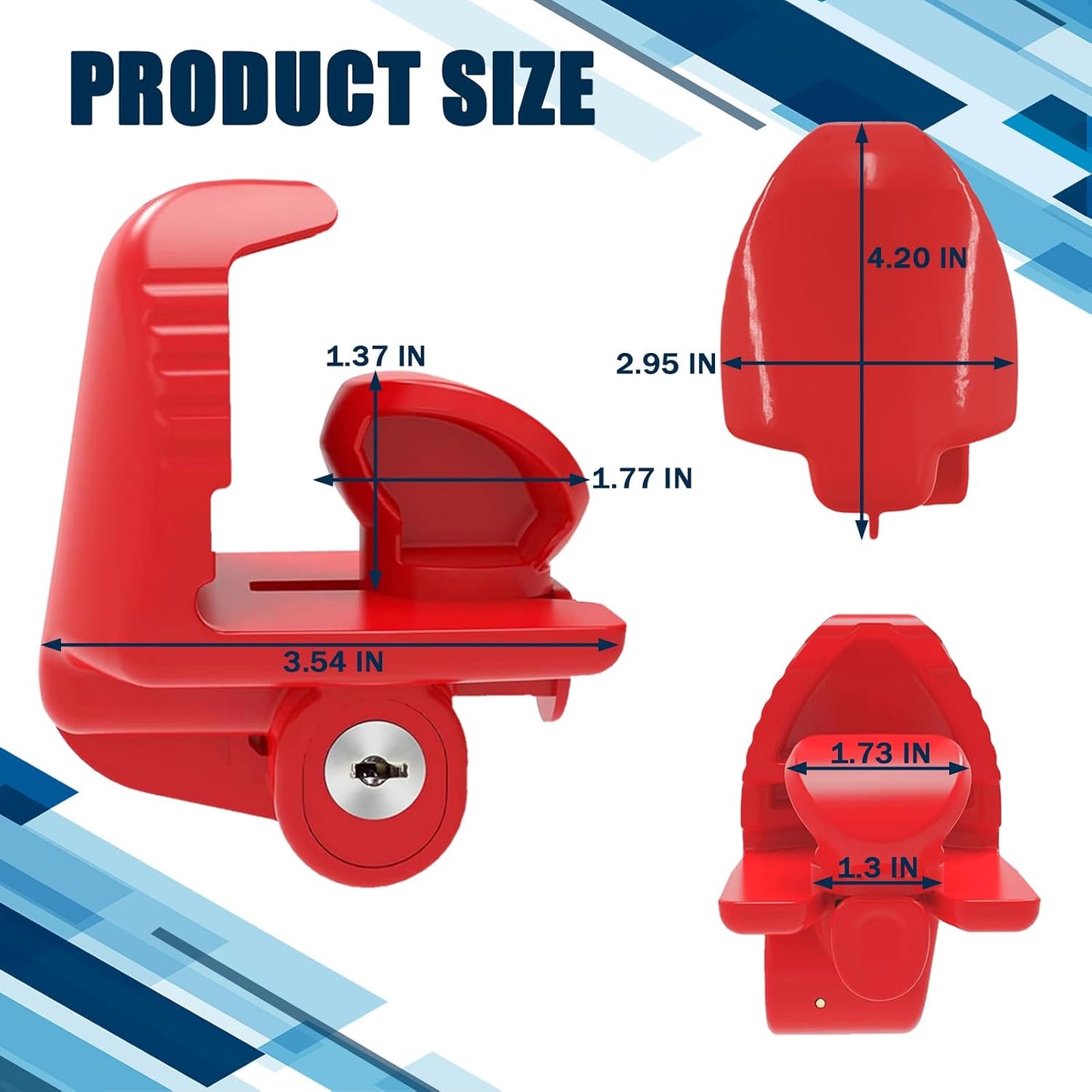 Cerradura enganche remolque ajustable acero 2pulg