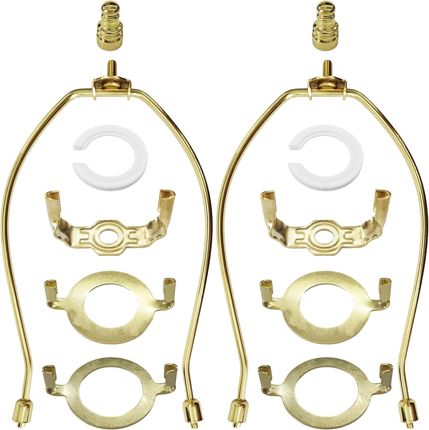 2 Pzas Soporte Arpa Lámpara 9pulg E14 E26 E27 Dorado