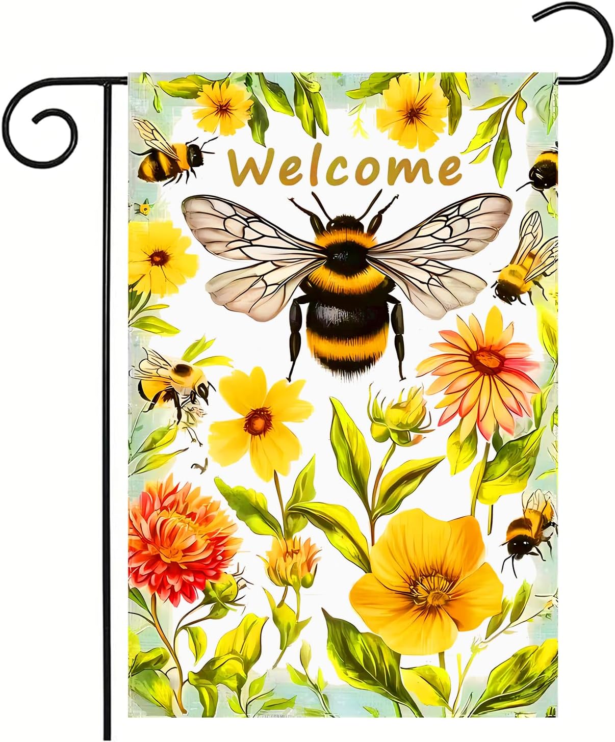 Bandera jardín primavera 12x18" doble cara exterior