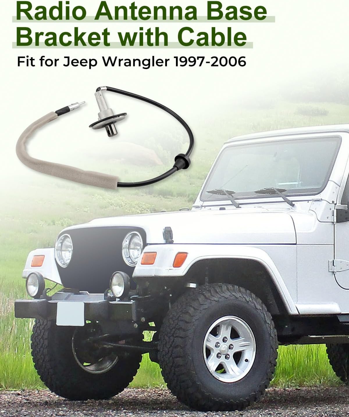 Soporte antena radio Jeep Wrangler 97-06