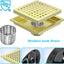 Drenaje ducha cuadrado 6pulg acero inox cromado