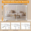 Puerta bebé para gatos y perro ajustable 27-43" blanca