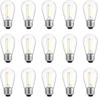 Bombillas LED S14 impermeables para cadenas de luces exteriores
