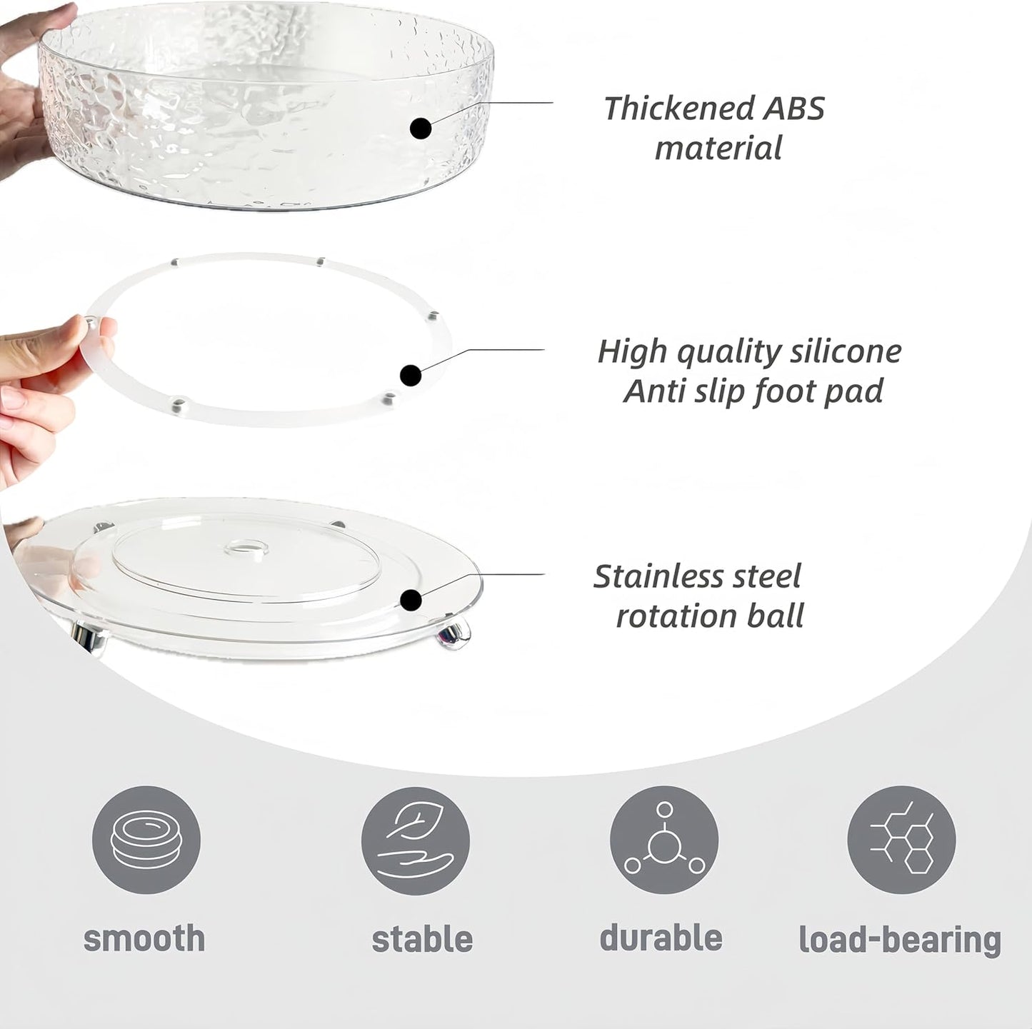 Organizador giratorio 11pulg para baño cocina tocador 360°
