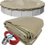 Cubierta piscina invierno marrón 24ft solape 4ft malla 14x14