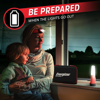 Kit corte energía linterna LED 2en1 IPX4 baterías AA AAA