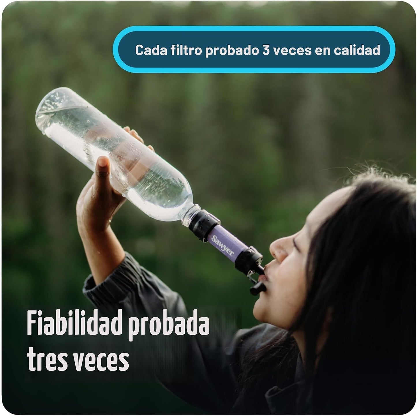 Sistema de Filtración de Agua Mini para Hogar y Viajes