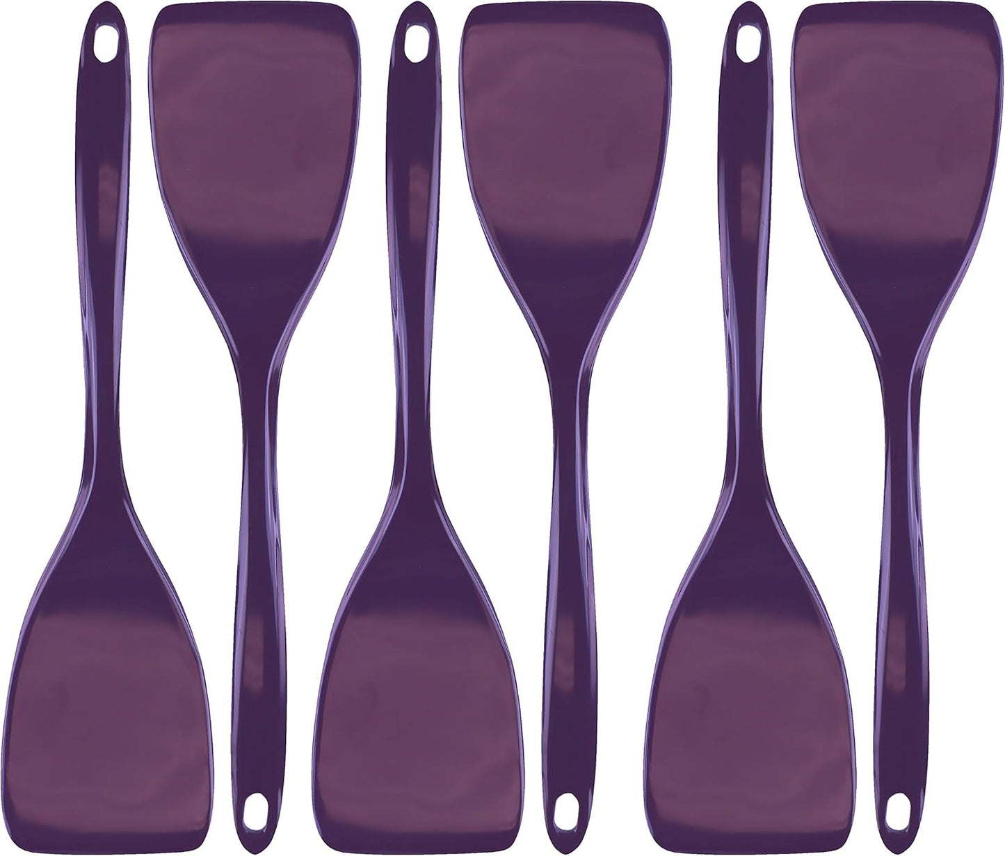Set 6 Espátulas Melamina Antiadherente 11pulg Ergonómico