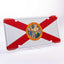 Placa bandera Florida aluminio HD 6x12"