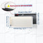 Nicho ducha acero inox 30x12" sin azulejos 3 temp luz