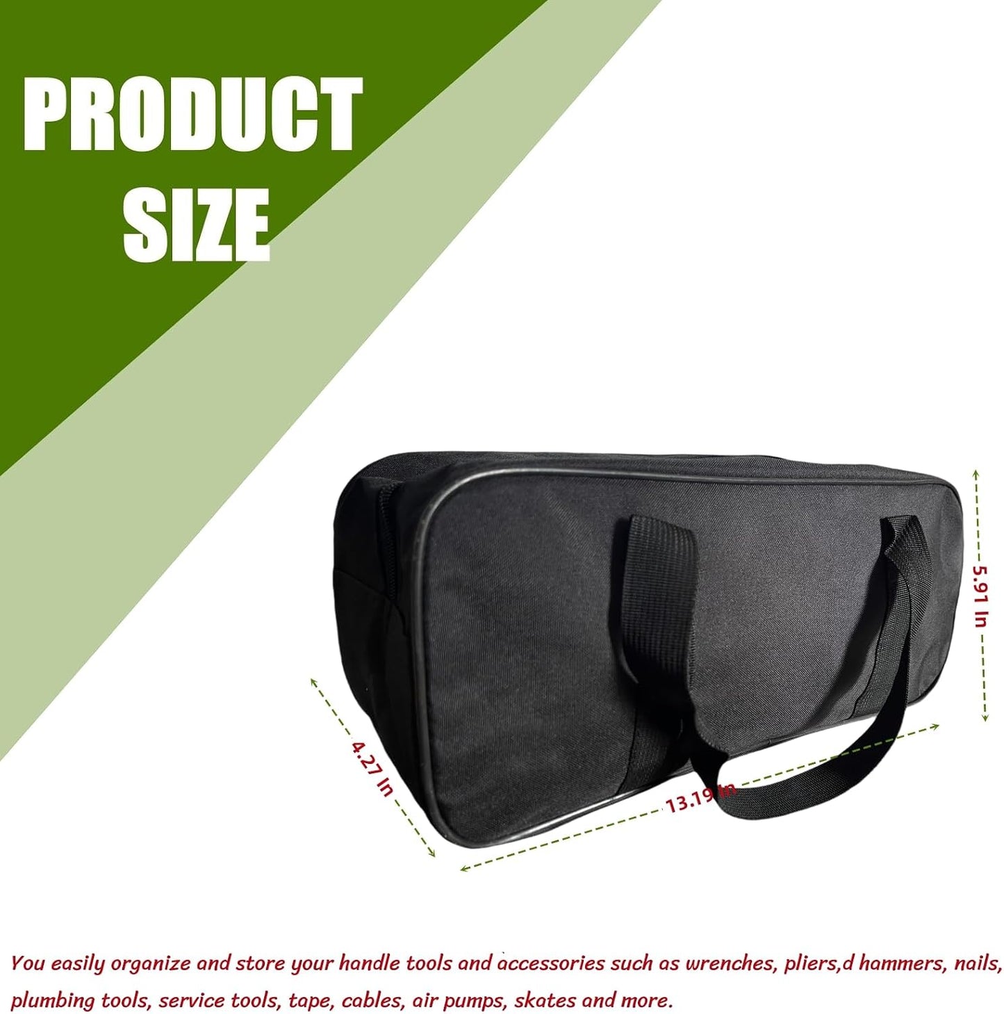 Bolsa herramientas Oxford 15pulg impermeable gran capacidad