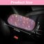 Funda reposabrazos coche rosa brillante con pedrería diamante