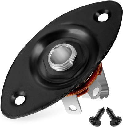 Conector 1/4pulg ovalado para salida guitarra eléctrica