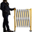 Barricada metálica expandible 11ft puerta seguridad