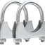 Abrazadera universal escape acero inox U 1pulg set 2