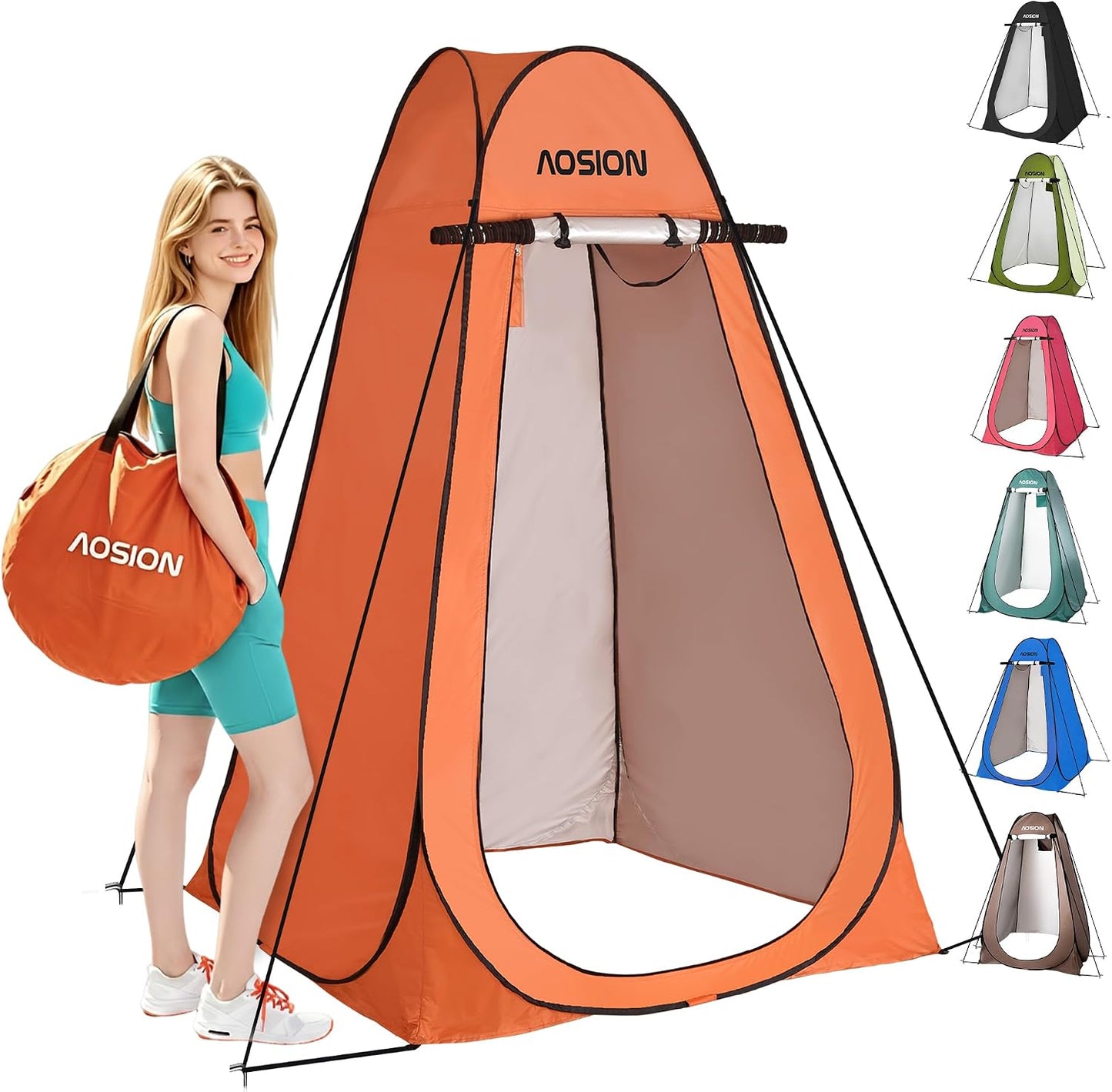 Tenda ducha privada portátil con bolsa impermeable