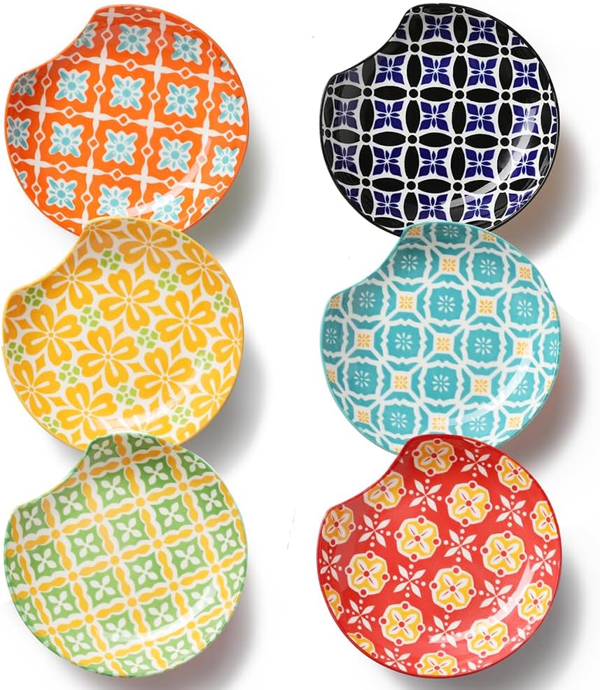 Soporte cerámica cuchara cocina 4.5pulg set 6