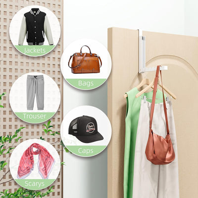 Ganchos puerta para colgar ropa ahorro espacio