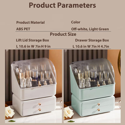 Caja organizadora maquillaje resistente agua y polvo